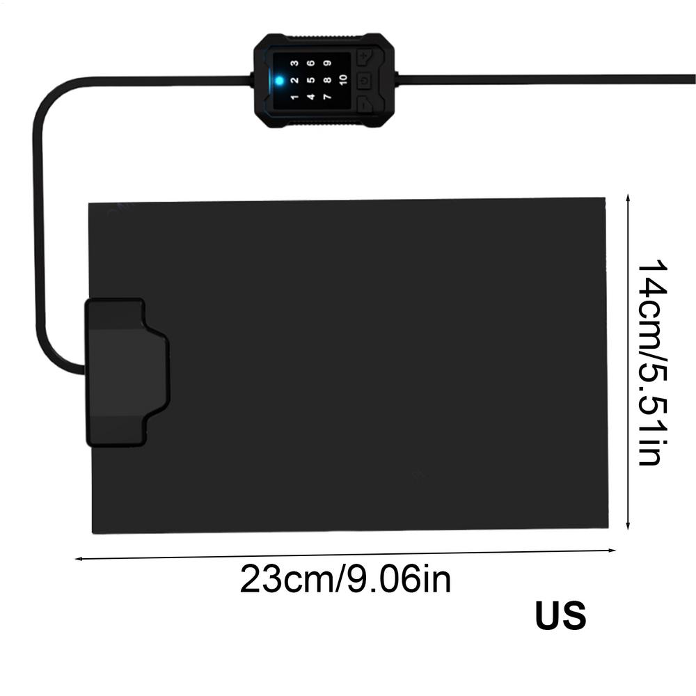 Reptile Heat Mat 14W Terrarium Heat Mat With 10 Gears Reptile Tank Temperature Adjustable Thermal Protection For Hermit Crab