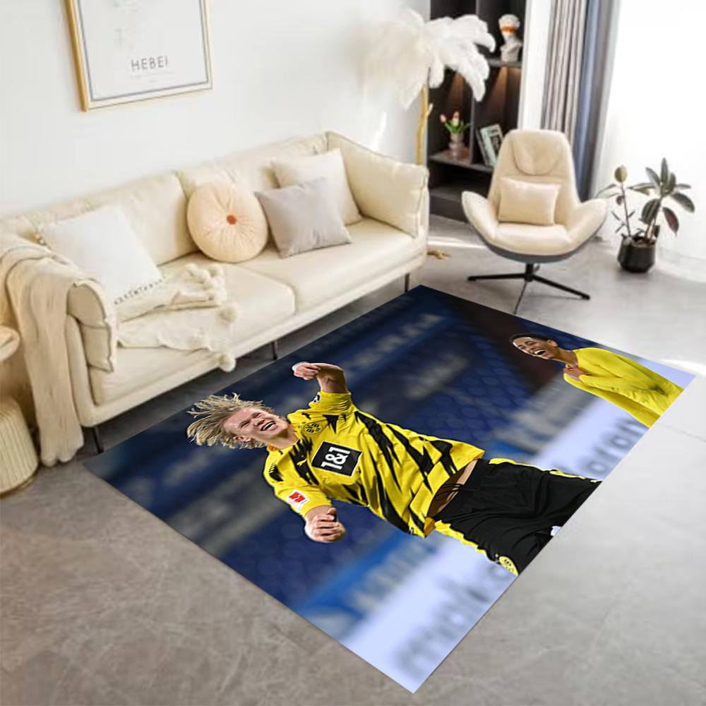 Borussia Dortmund's Star Player Area Rug Perfect for Entryway Outdoor Study room Playrooms Anti-slip Rug Anime Office Decor Best for Christmas
