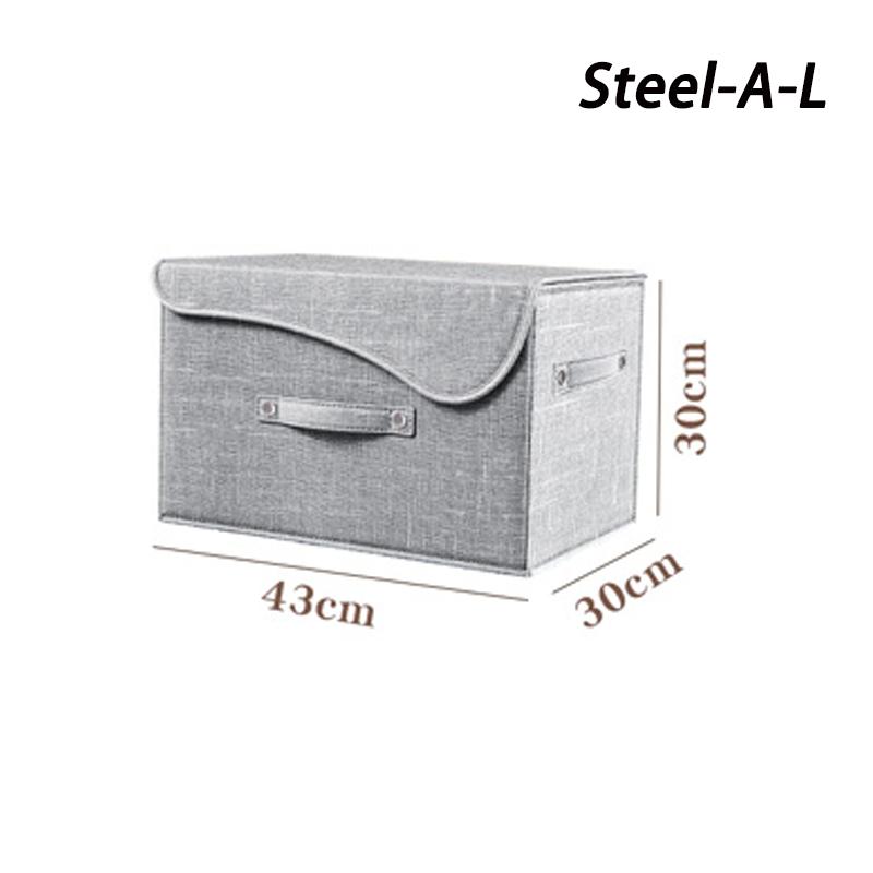 1pc Large-capacity Foldable Storage Box Dust Clothing Toy Storage Box with Lid Clothes Storage Containers Wardrobe Organizer