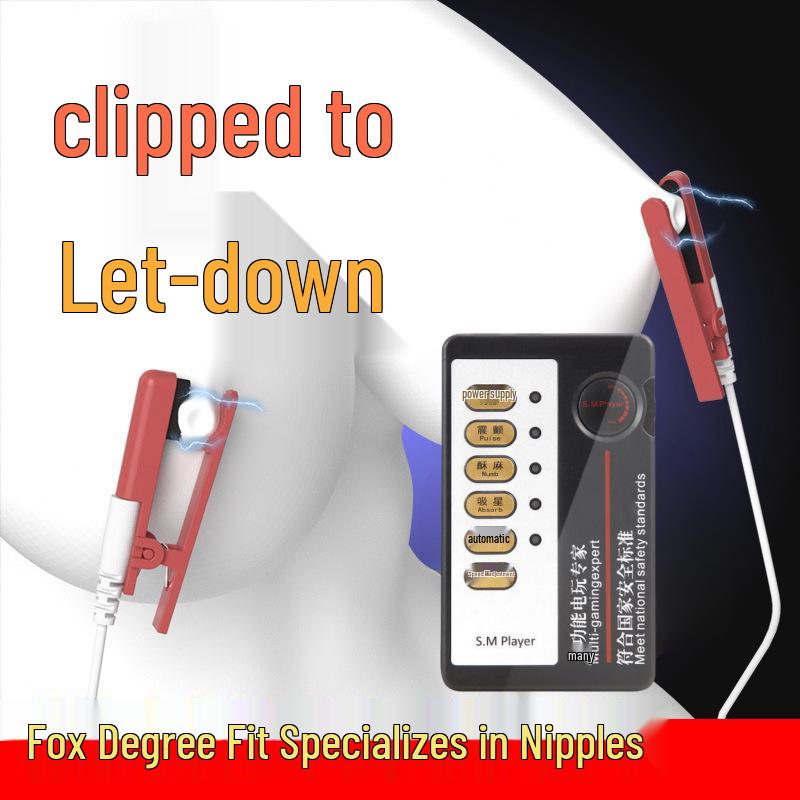 Electric Shock Silicone Conductive Nipple, Clitoral, and Anal Clamps - SM Training Toys