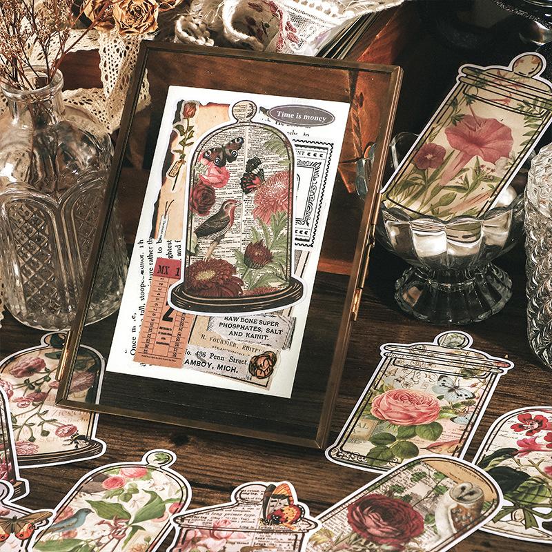 15 Pcs Vintage Material Paper Planner Decorative Hand Account Diary Album Background Paper Scrapbooking Accessories