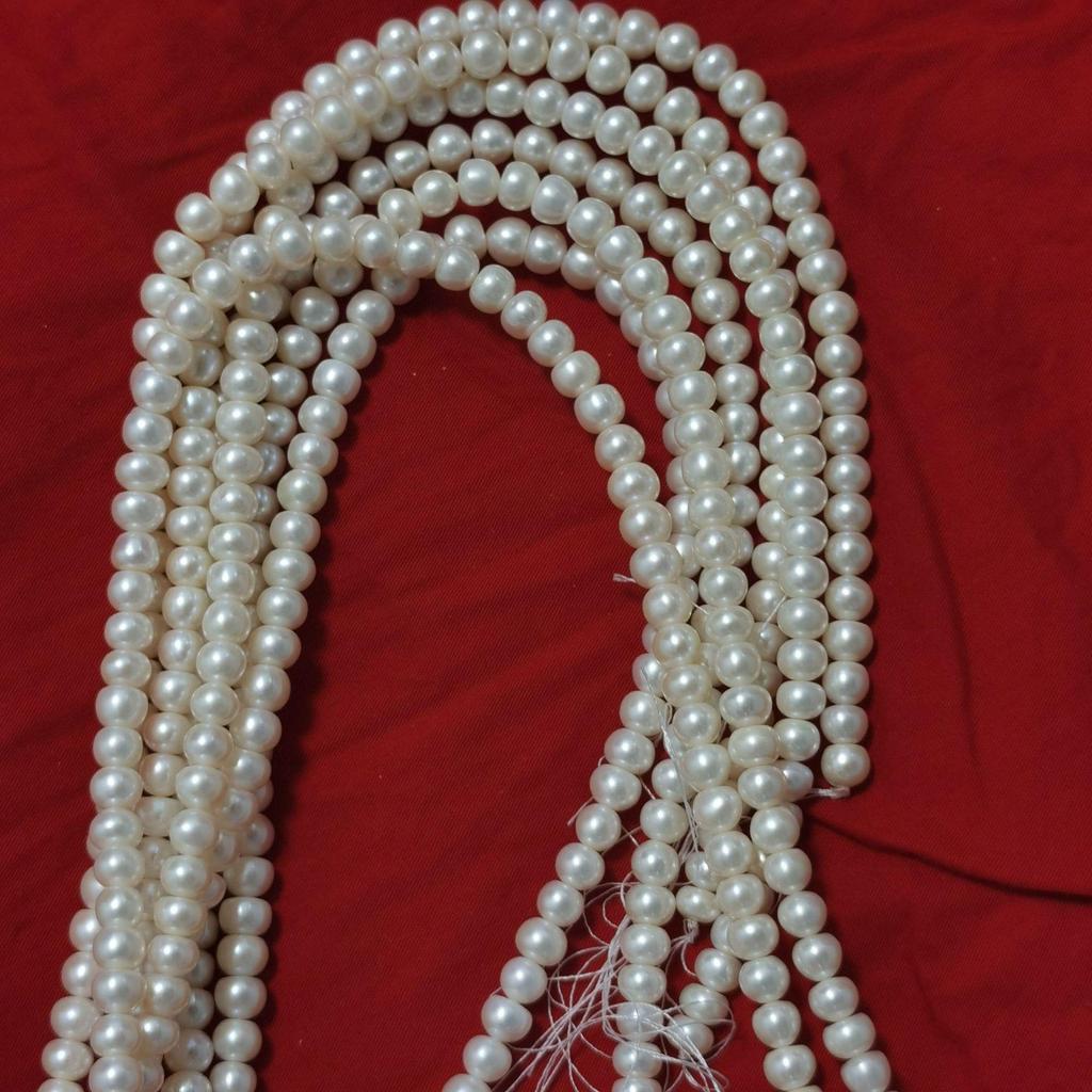 5A Sterlingsilber Verschluss Süßwasserperlenkette: Starker Glanz Geschenk für Mama oder Schwiegermutter
