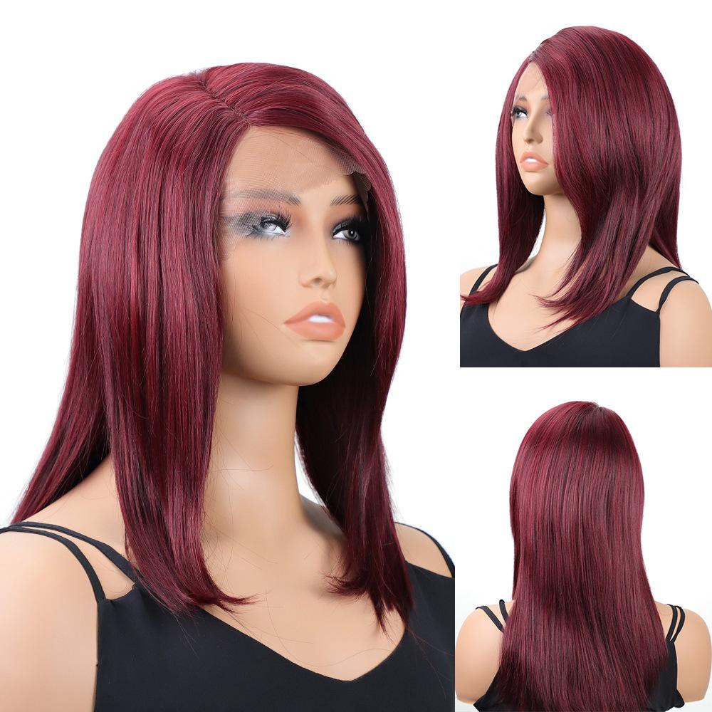 Front Lace Wig European American Female Preference Medium To Long Straight Hair Synthetic Headband Xuchang