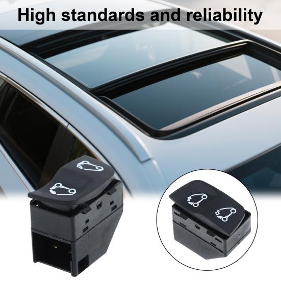 Car Console Switch Replacement Parts Simple Installation Universal Reliable Convert Switch Button for Smart W451/for Fortwo 2007-2015