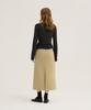 WAARFORWOMAN W1103 Basic Long Skirt_Beige