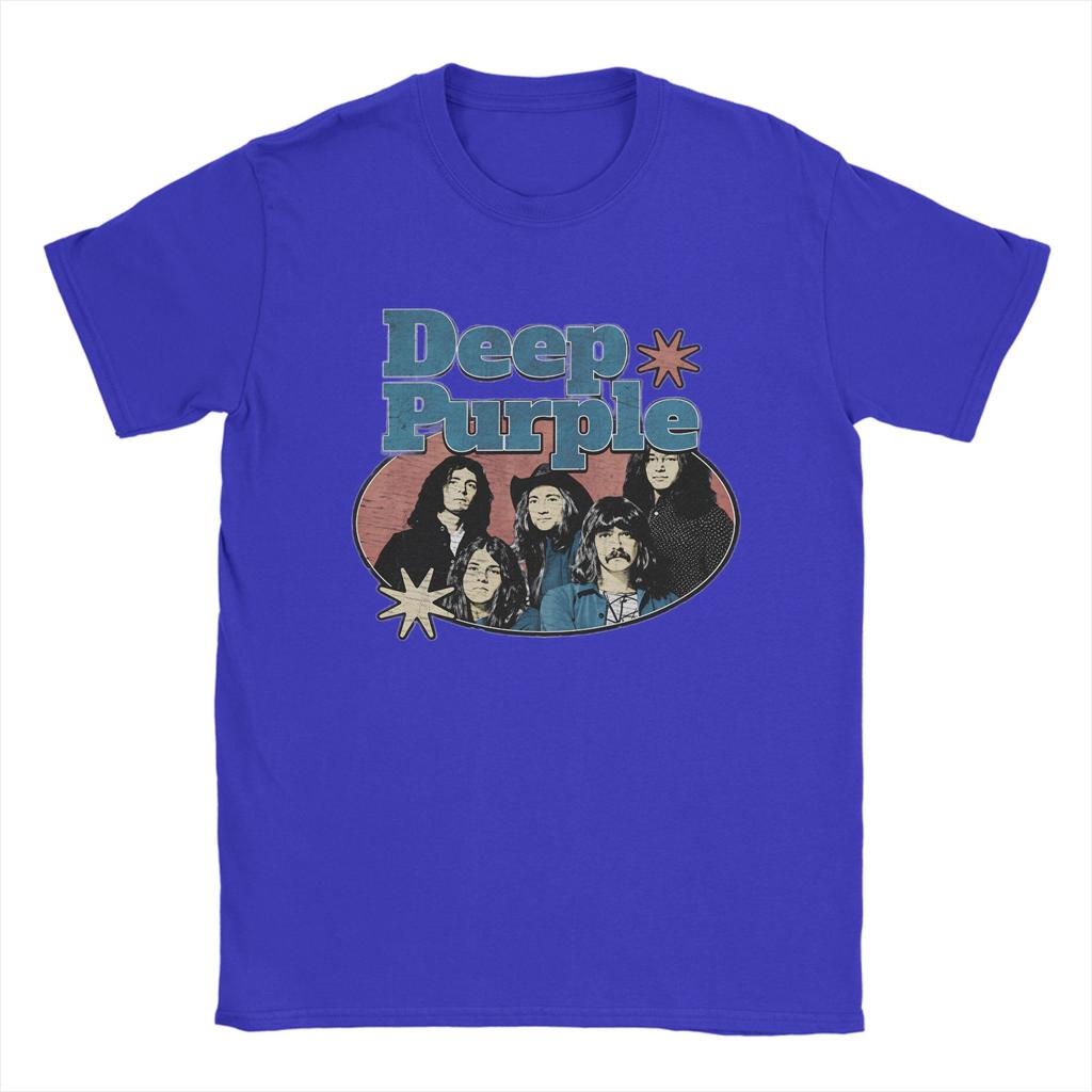 Band Deep Purple Art T Shirt Summer Pure Cotton TShirts For Adult Harajuku Casual Tshirt ShortSleeved Vintage Clothes