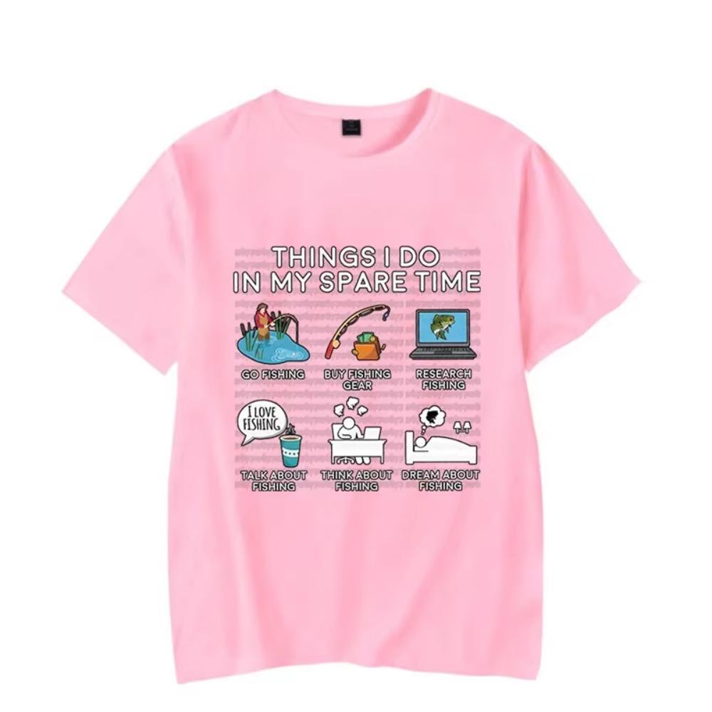 Rybaření Věci, které dělám ve volném čase Tričko Grafika ryb Oblečení Pánské Dámské Trička Klasická trička Tričko Trička Homme Oblečení