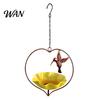 Heart-shaped Bird Feeder Outside Hummingbird Feeder, Weather-proof Metal Butterfly Bath, Bath Hanging Feeding Bowl for Outdoor Garden Patio Yard