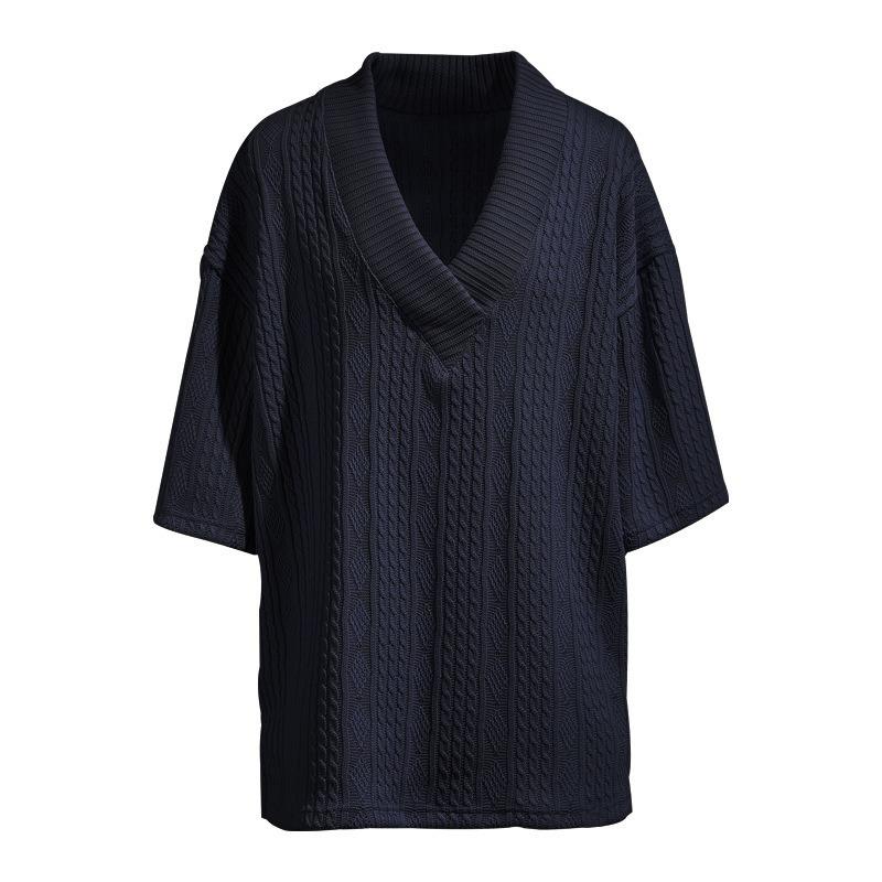 2025 Men's Casual Summer Loose-Fit V-Neck Sports Solid Color T-Shirt