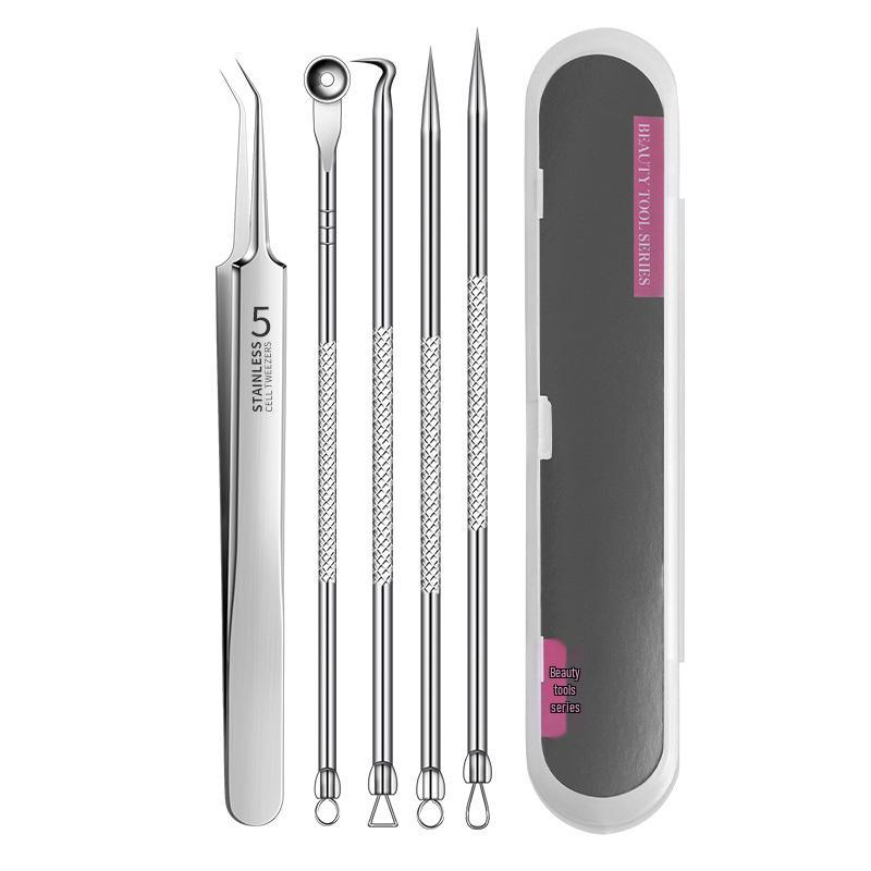 Blackhead & Acne Removal Set: Disposable Pimple Needle & Ultra-Fine Tweezers