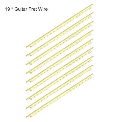 19-teiliges Set 39 Klassische Akustikgitarre Griffbrett Messing Bunddraht Breite 2,2 mm