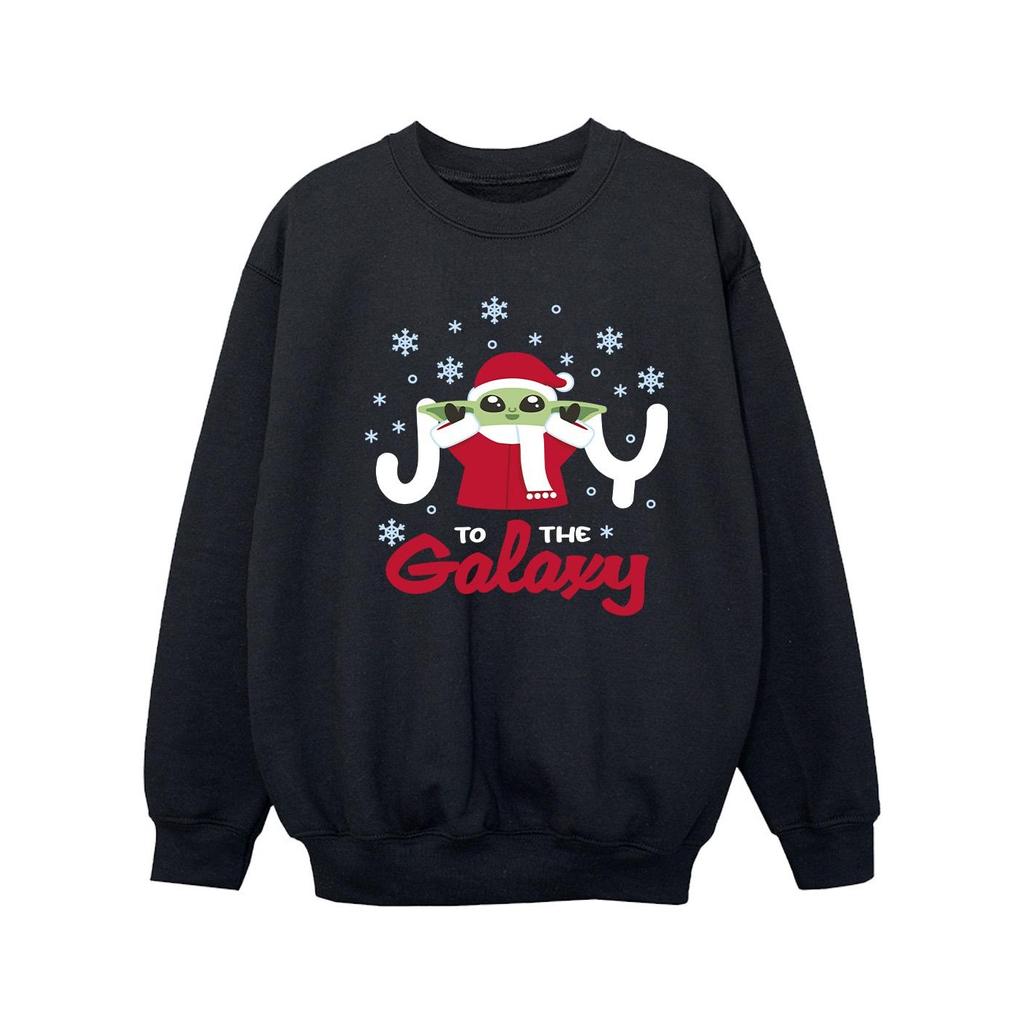 Star Wars Girls The Mandalorian Joy To The Galaxy Sweatshirt