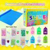 Clear Jelly Crunchy Slime Kit, 6 Packs Slime Kits for Girls, Non Sticky Slime for Kids, DIY Premade Crystal Glue Boba Slime Set, Super Soft Sludge Toy