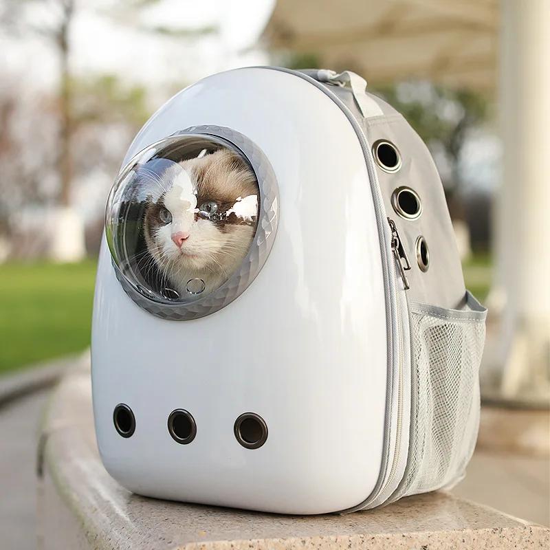 High Quality Pet Cat Carrier Backpack Cat Space Capsule Window Transport Carrying Breathable Travel Bag Bubble Astronaut