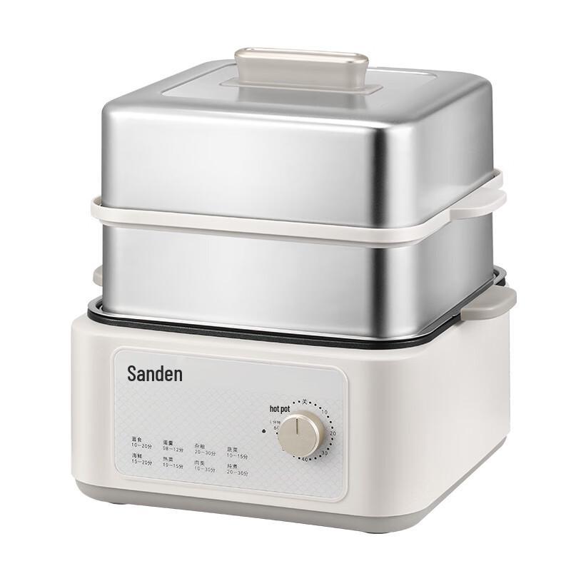 Sunpentown Multi-functional Double-Layer Electric Steamer & Hot Pot CN plug (adapter included)