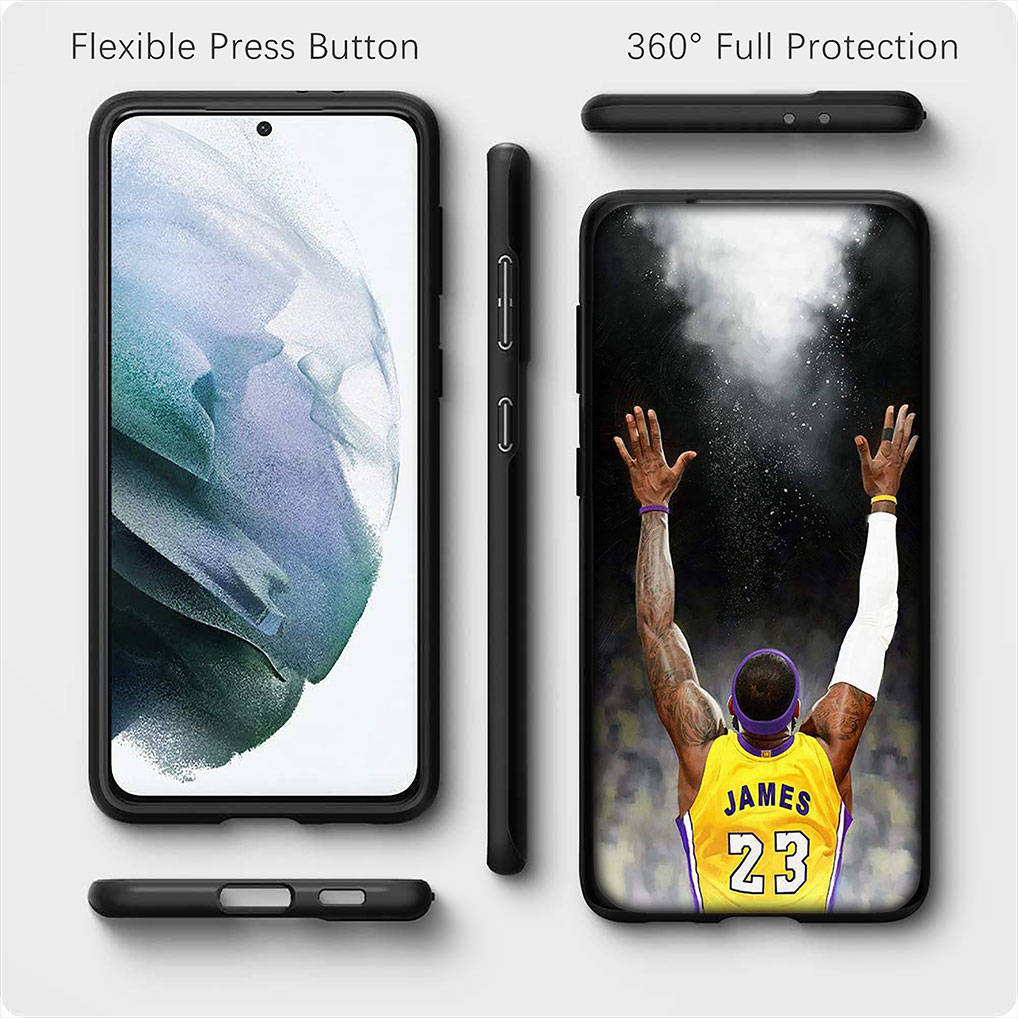 For Samsung Galaxy S24 S23 iPhone 16 15 14 Xiaomi Redmi Note 13 12 11 10 8 Plus 9 Pro Max X XR Phone Case Basketball Star No23 No 23 OPPO Huawei Cover
