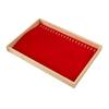 Wood Jewelry Display Tray for Necklaces Bracelets Pendant Stackable Organizer