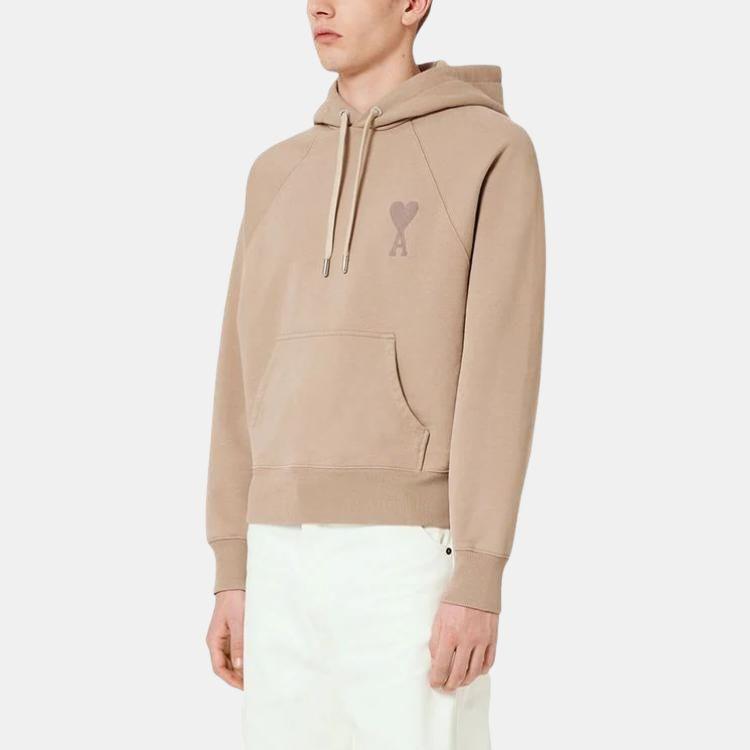 AMIPARIS Logo Heart Symbol Solid Color Hoodie Unisex Hoodies USW202747-267