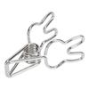 100pcs   Clips Cute Cartoon   Shape Metal Hollowed   Tail Clips Paper Clamps for   Document