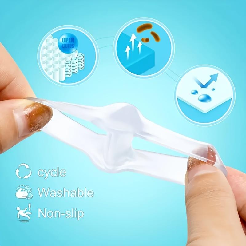 3 Pairs Silicone Toe Separators, Dual-Ring Toe Spacers for Yoga Daily Relaxation, Unisex Comfort Foot Care Tool