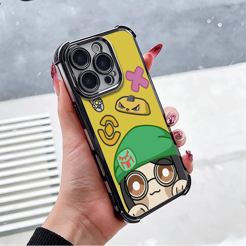 V-Valorant Cute Catoon Plating Phone Case For Xiaomi Poco X5 X6 X7 X8 Pro Max F8 Ultra F7 M8 M7 M5S Redmi 15C 15 14C 13C 13 X3 1
