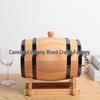 3L Oak Barrel for Red Wine - Wooden Horizontal Gift Cask