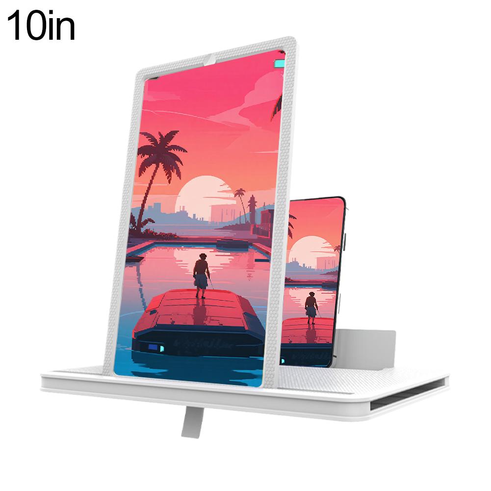 10/12/14 Inch Mobile Phone Screen Amplifier 3D Magnifying Glass Stand Magnifier HD Video Amplifier Phone Stand Bracket