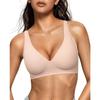 Women's Deep, Bra No Rim Comfort Bra Support No Rim Bra, Shirt Gather Bra