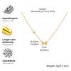Xiaomi Vnox Cute Butterfly Element Anklet Necklace,Stainless Steel Chain Zircon Bow Drop,Diverse Hand Ear Wear Jewelry For Women Girls