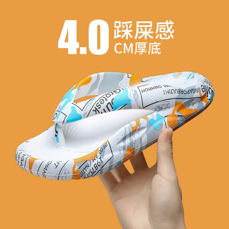 Flip Flops Mens Thong Sandals Summer 2024 New Men Shoes Thick Bottom EVA Non-slip Slide Slippers Outdoor Indoor Couples Shoes