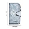 Fitness Skull Leather Wallet Large Capacity Multi Slot Casual Purse for Daily Use