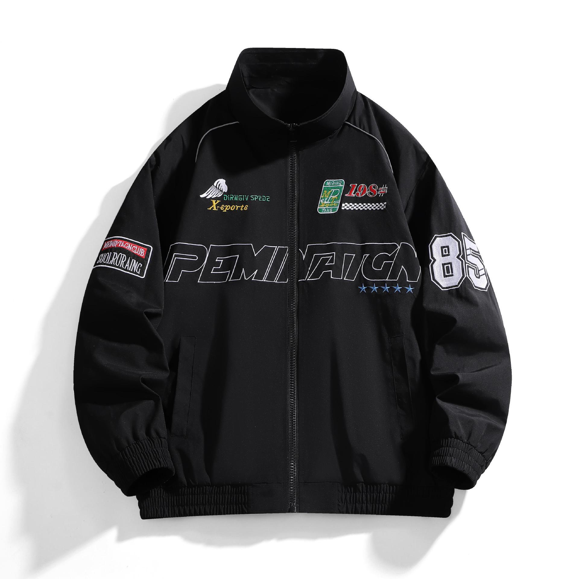 

Осенняя модная вышитая куртка 2024 года (Трансграничное издание) Extra Large чёрный