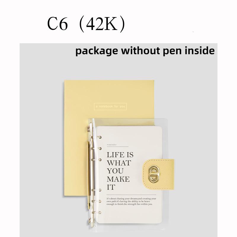 A5 High Quality Loose-leaf Business Office Notebook Support  Binder Journal Diary Planner Notepad School Stationery