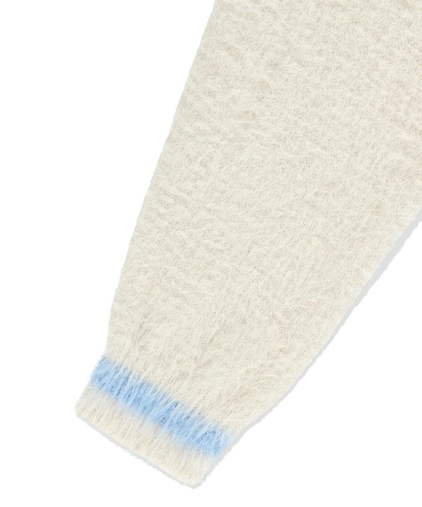 MAHAGRID Hairy Collar Knit Ivory(Mg2Efmk642A)