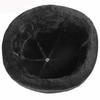 New Outdoor Warm Winter Hat PU Leather Old Man Hat Anti Snow Windproof Retro Style With Added Velvet Insulation Landlord Hat