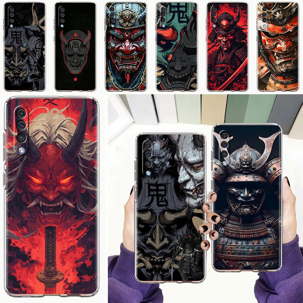 Case For Samsung A56 A36 A26 A24 A16 A14 A12 A32 A50 A70 A22 A40 A34 A54 A42 A52 5G A04s A06 Cover Japan Ghost Face Samurai