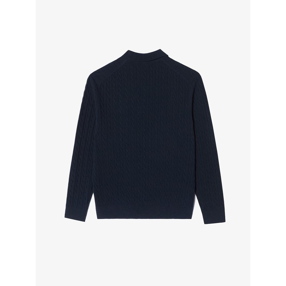 LacoSte Men S Cable Sweater Polo Ah480e 54n 166 q2nAh480e 54n166