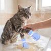 4PCS Soft Silicone Cat Bath Wash Boots Adjustable Pet Cat Shoes Cat Foot Cover  Pet Grooming