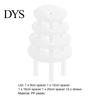 Cake Stand 1 Set Reusable Round Spacers Waterproof BPA Free Stacking Separator Plates 12 Rods 4 for Cakes of 4/6/8/10 Inches