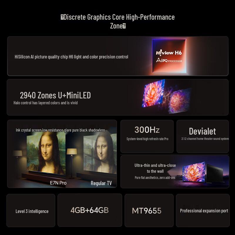 HISENSE E7N Pro MiniLED 4K Smart TV