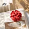 Versatile Office Desk Accessories 3D Printed Geometric Hollow Sphere Sculpture, Abstract Twisted Flower Fine Craftsmanship Decor Ball Ornament, Modern