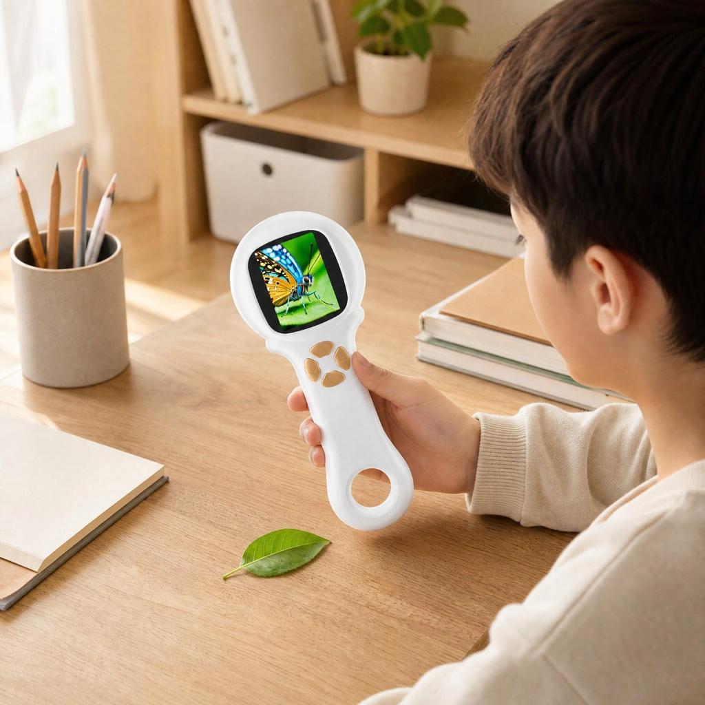 Handheld Digital Microscope Compact with Integrated Display