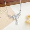 New Style Small Flower-shaped Drop Necklace for Women, V-shaped Neck Chain, Exquisite and High-end Accessory