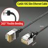 Flexible Ethernet Cable Cat6 RJ45 Cord 10 Gigabit Fast Speed Shielded Braided Networking Wire for PC Router Laptop Ethernet