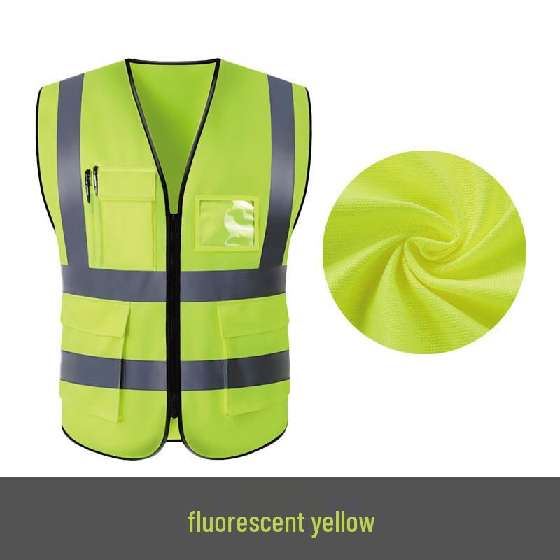 DAXTE Reflective Safety Vest with Multiple Pockets