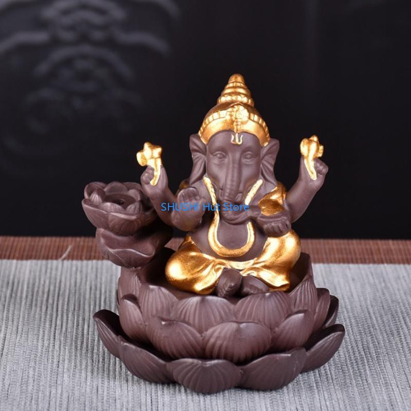 Desktop Waterfall Backflow Incense Cone for Burner Stand Study Room Bedroom Teahouse Yoga Studio Meditaion Room Ornament D57B