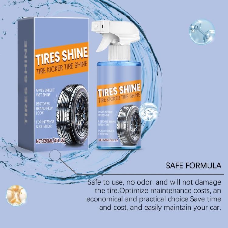 Tire Shine Sprayer Professional Tyre Shine 4 Fl Oz Tire Coating Sprayer Quick Drying Tire Dressing High Gloss
