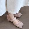 Soft Leather Casual Fashion Round Toe Shallow Mouth Mary Jane Shoes Women's Low Heel Versatile Lightweight Single Shoes