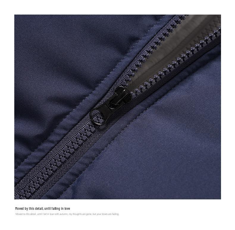 Unisex College-Style Winter Jacket: Trendy Thickened 2025 Faux Two-Piece Cotton Coat