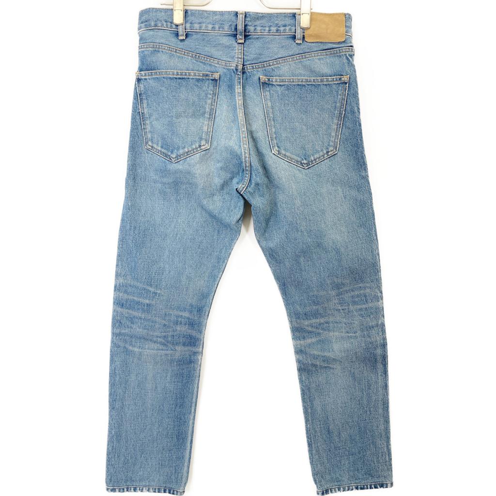 CELINE N782 086T 08TU Blue Cotton Vintage Union Wash Button Fly Denim Pants Bottoms 30 blueUsed